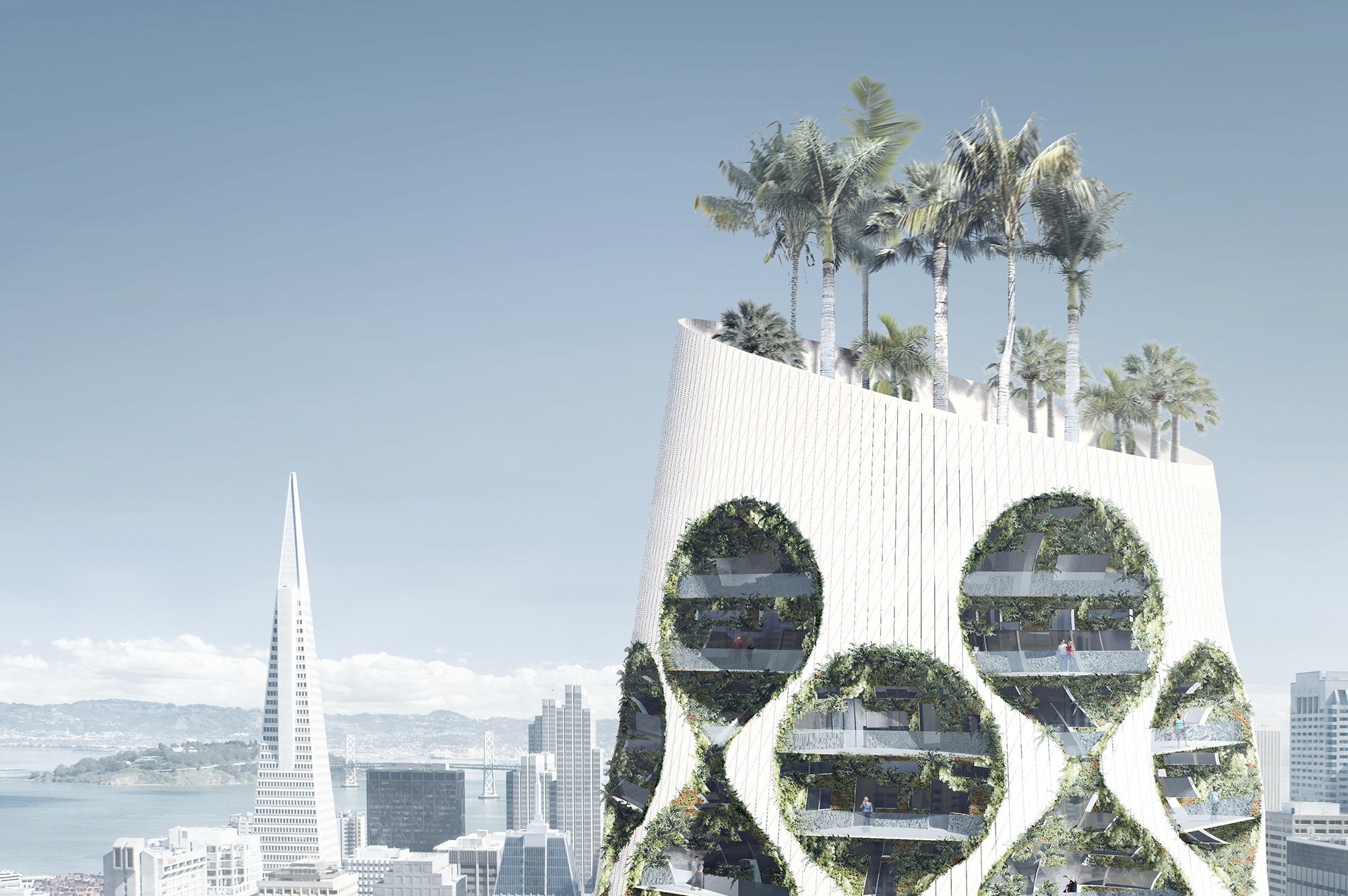Vertical Oasis, a responsive, environmentally progressive, biotechnological icon